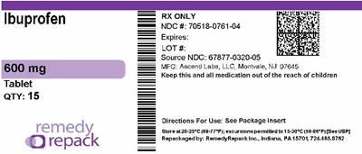 Ibuprofen 600mg 70518 0761 04